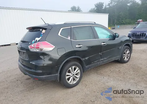 2015 Nissan Rogue Sv из США, поврежденный, VIN 5N1AT2MV9FC896931